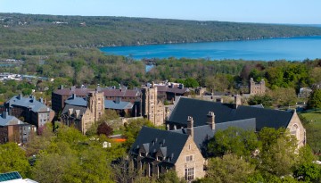 Cayuga Lake as seen from West Campus.