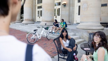 Scenes around campus from the first day of classes of the 2024 fall semester.