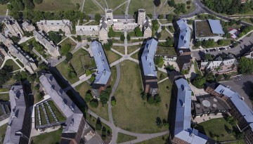 An aerial view of West Campus.