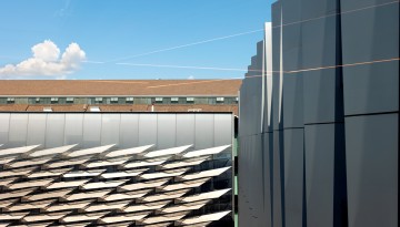 Gates, Bowers and Barton halls meet on a summer afternoon
