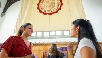 The Professional Fraternity Council holds an event in Willard Straight Hall.