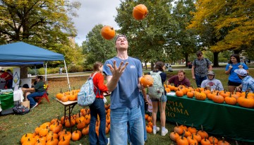 Students participate in Ag Day on the Ag Quad.