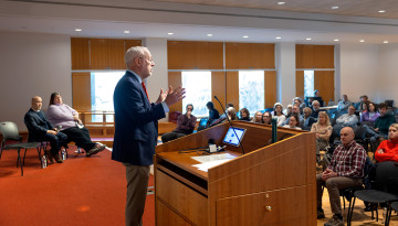 The President’s Address to Staff on Jan. 8.