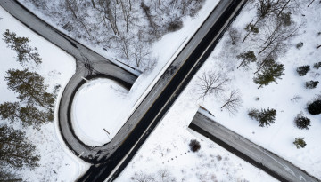 Intersection of Judd Falls Road and Arboretum Road near Cornell Botanic Gardens.
