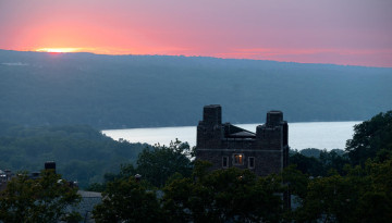 Cayuga Lake at sunset