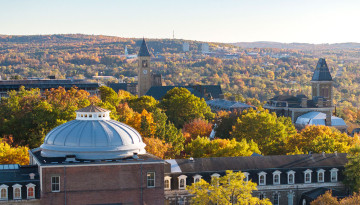 Aerial view of campus