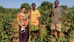 Shanti Kumar ’17 with farmers Madagascar